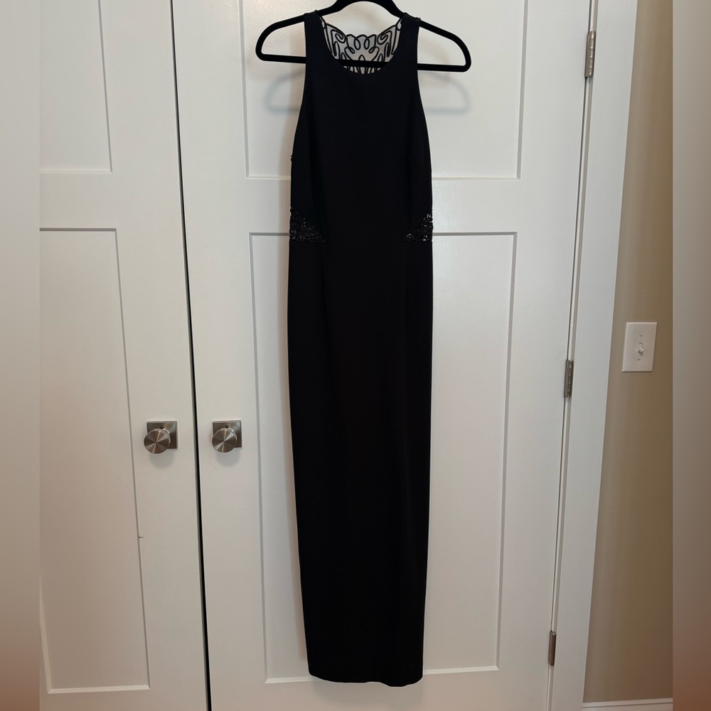 Laundry By Shelli Segal Black Textured Dress